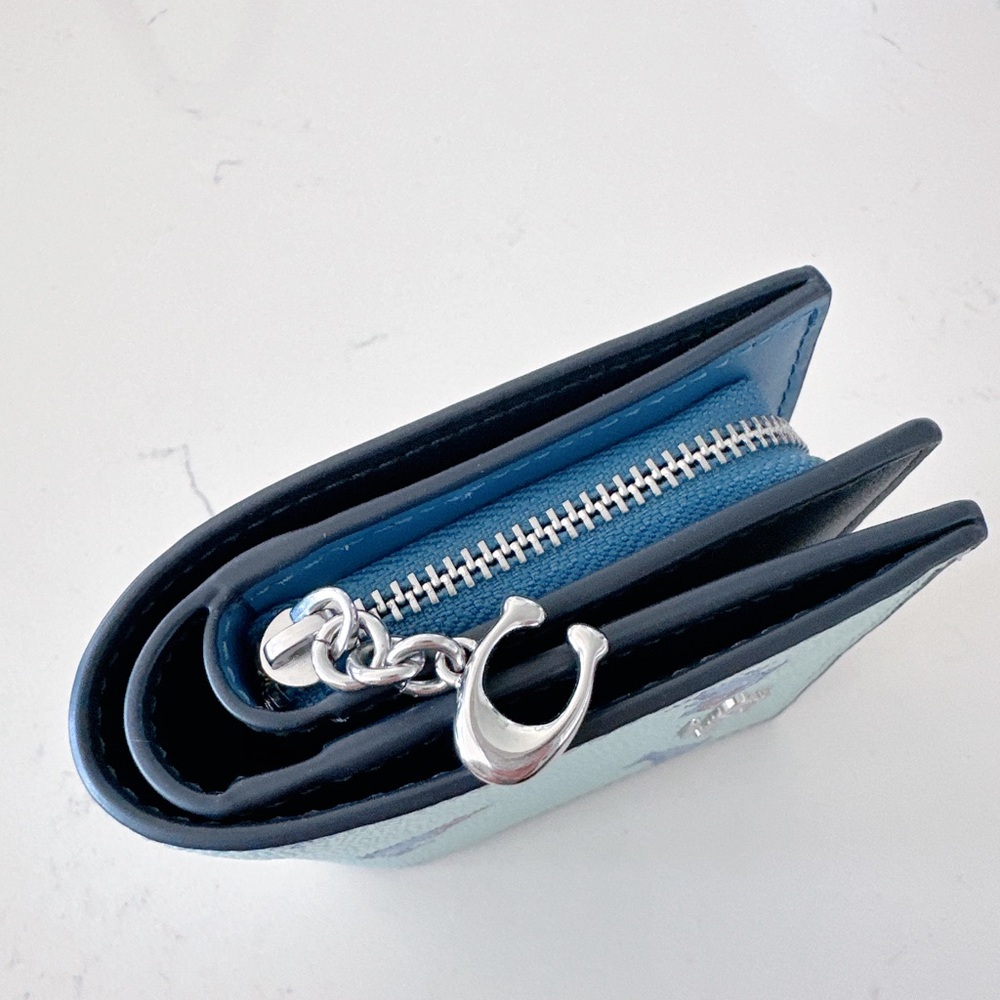 NWT Coach Snap Wallet With Dolphin Print CK436 - Picture 5 of 6